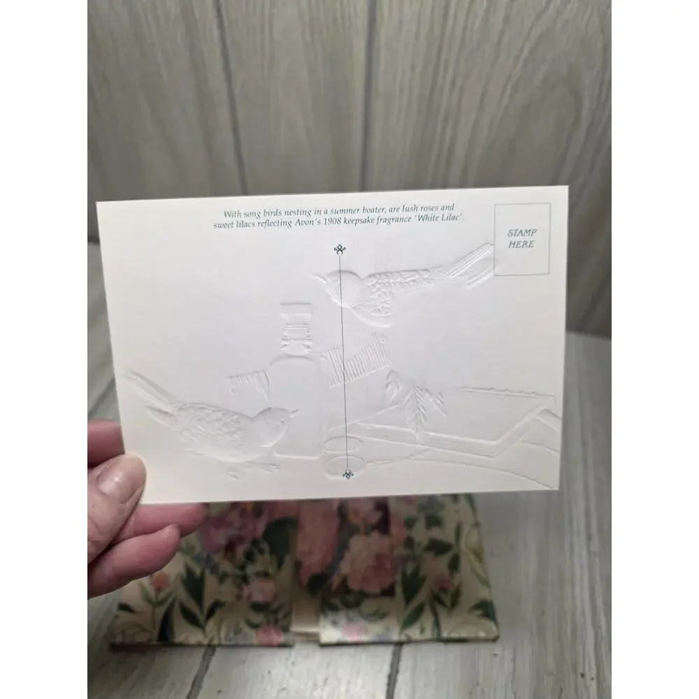 Vtg 1990 Avon Thinking Of You Bird Flowers Post Cards And Envelopes Beautiful